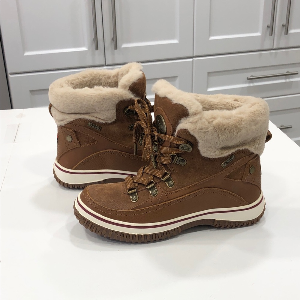 Pajar Giselle Women’s Waterproof Winter Boots – Cognac – Size 5-5.5 US 36 EU
